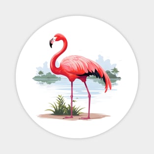 Cool Flamingo Magnet